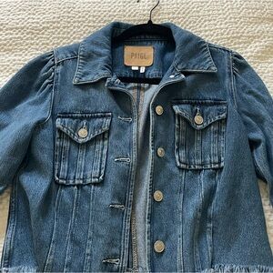 PAIGE Women's Classic Blue Jean Jacket